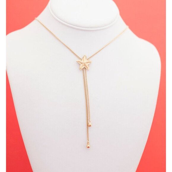 Minimalist Starfish Tassel Necklace By Avon 26 Inches F15 - Picture 2 of 3